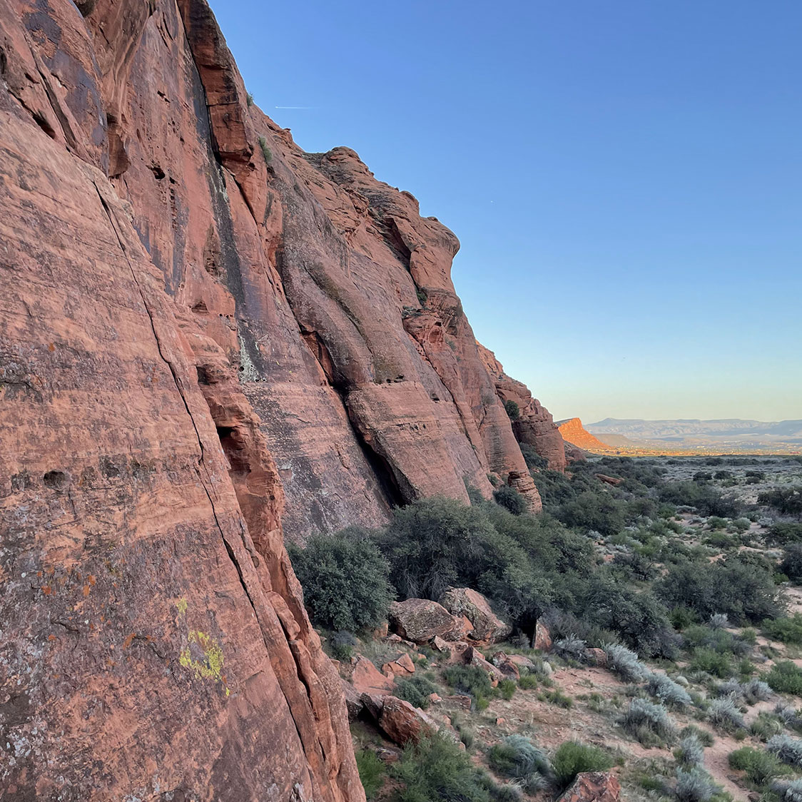 Sandstone cliffs in Snow Canyon State Park