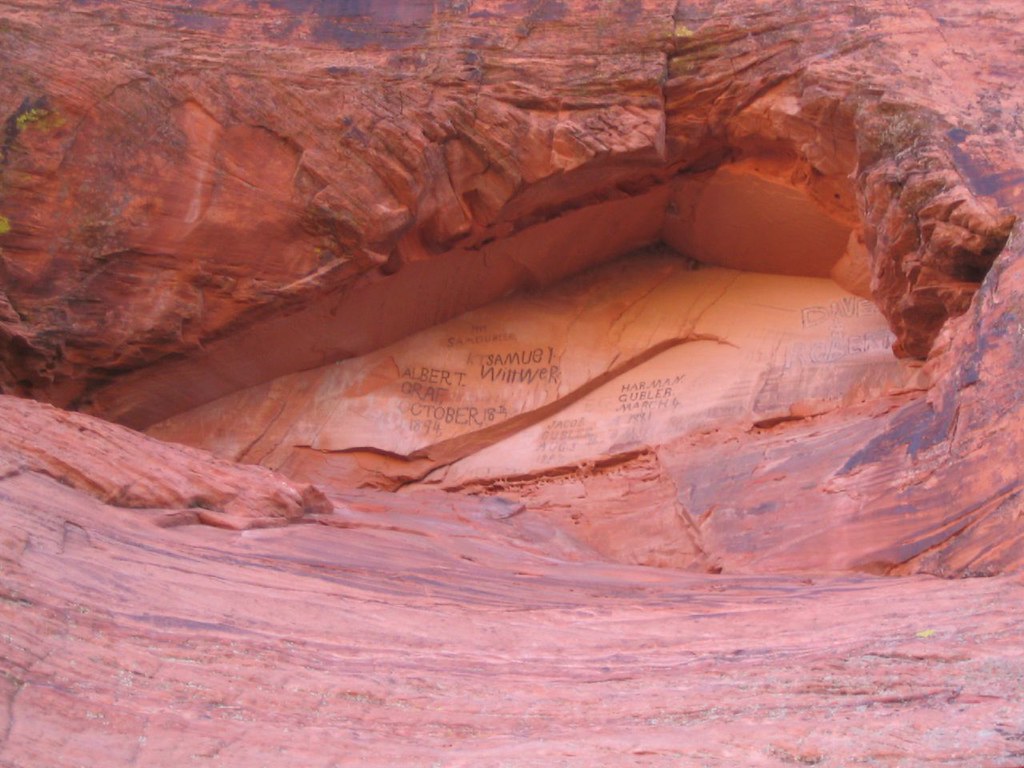 Pioneer names in Snow Canyon State Park