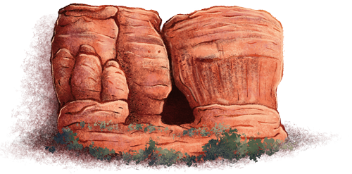 Scout Cave illustration - Snow Canyon