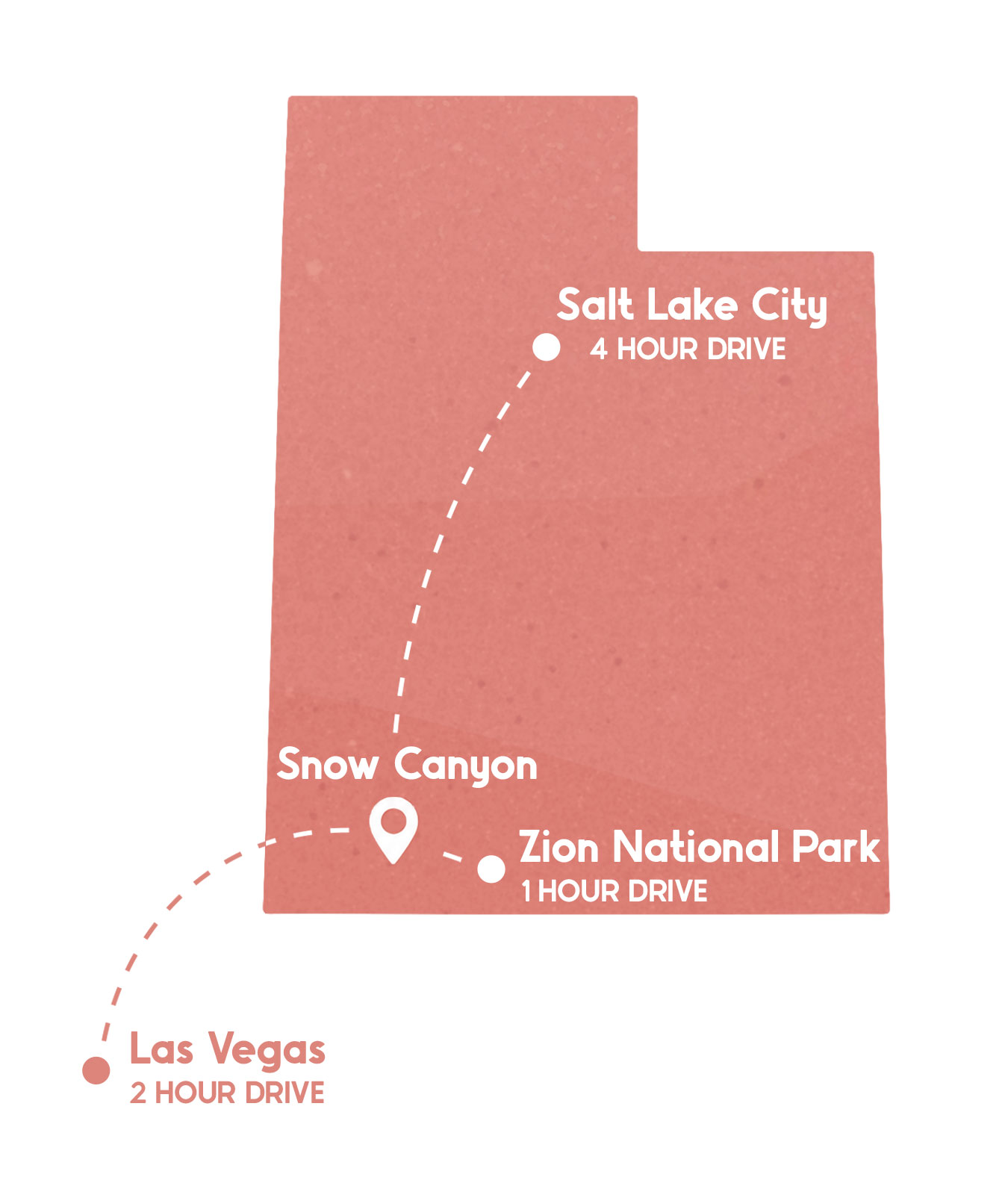 Distance to Snow Canyon State Park