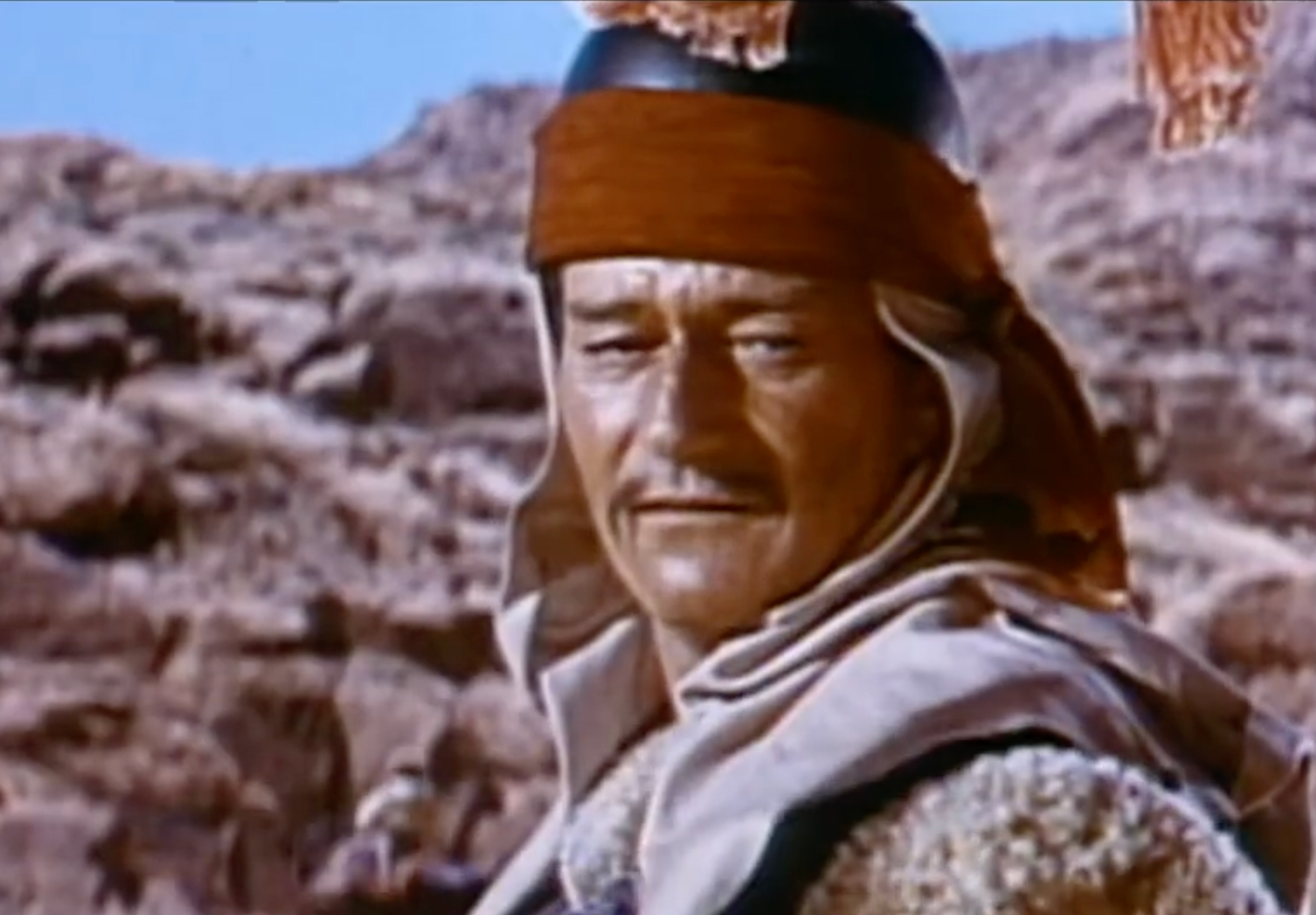 John Wayne in The Conqueror filmed in Snow Canyon State Park